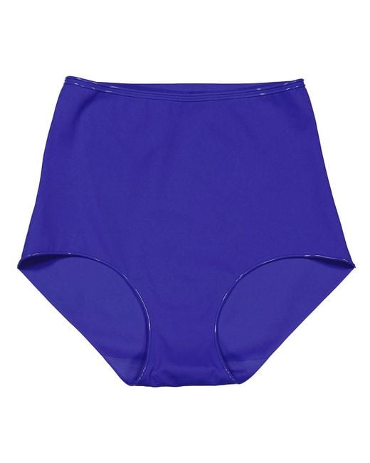 Wolford Blue Ladies Glow Swim Line High Waist Swimpanty