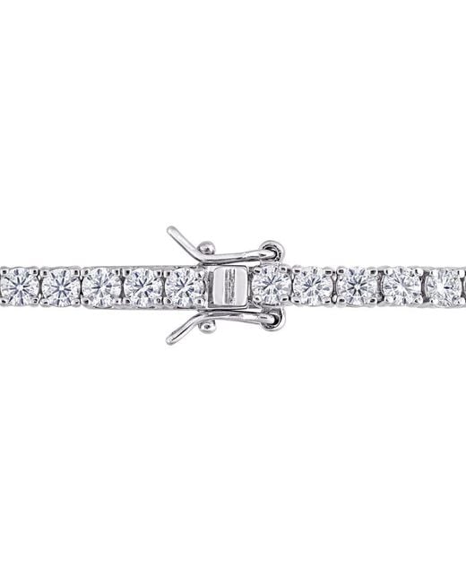 Amour Metallic 5 1/10 Ct Dew Created Moissanite Tennis Bracelet for men