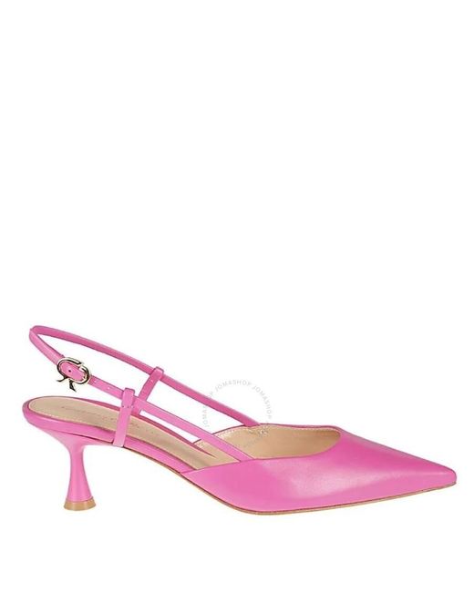 Gianvito Rossi Pink Bloom Ascent 55 Giar Slingback Pumps