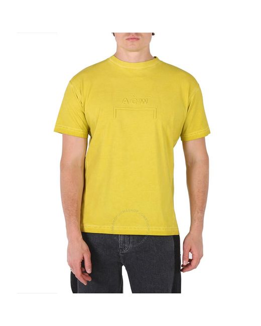 A_COLD_WALL* Yellow Dissolve Dye Cotton T-shirt for men