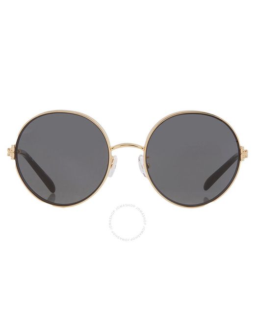 Tory Burch Multicolor Eleanor Metal Round Sunglasses