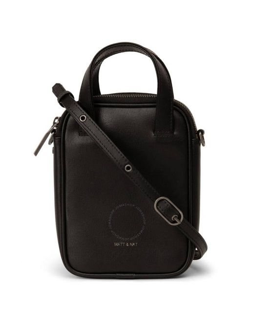 Matt & Nat Black Arbor Leap Vegan Crossbody Bag