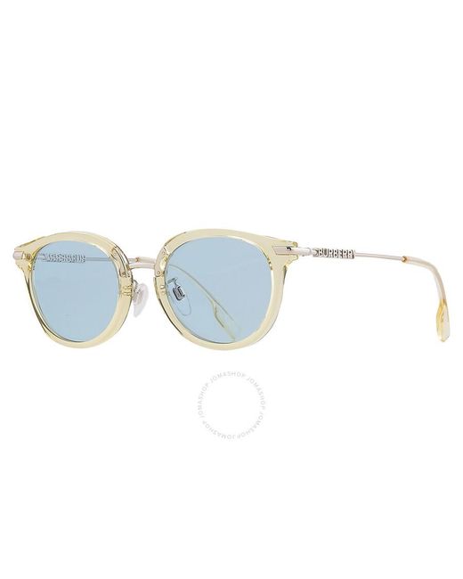 Burberry Blue Kelsey Azure Round Sunglasses Be4398d 407380 50