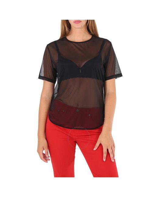 Wolford Black Loose Fit Tulle Shirt