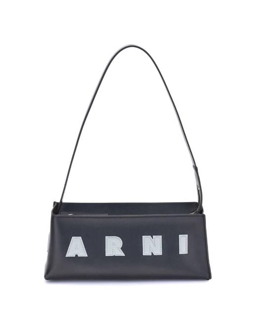 Marni Blue Museo Baguette Shoulder Bag