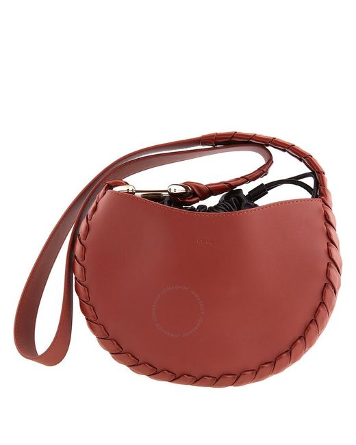 Chloé Red Sepia Mate Small Shoulder Bag