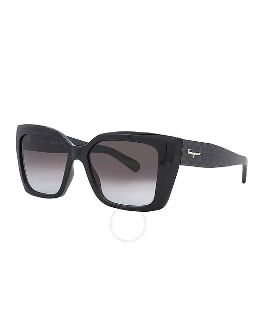 Ferragamo Brown Gradient Square Sunglasses Sf1042s 001 55