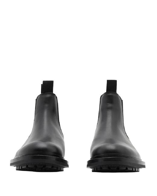 Burberry X Trickers Dee Low Chelsea Boots in Black | Lyst