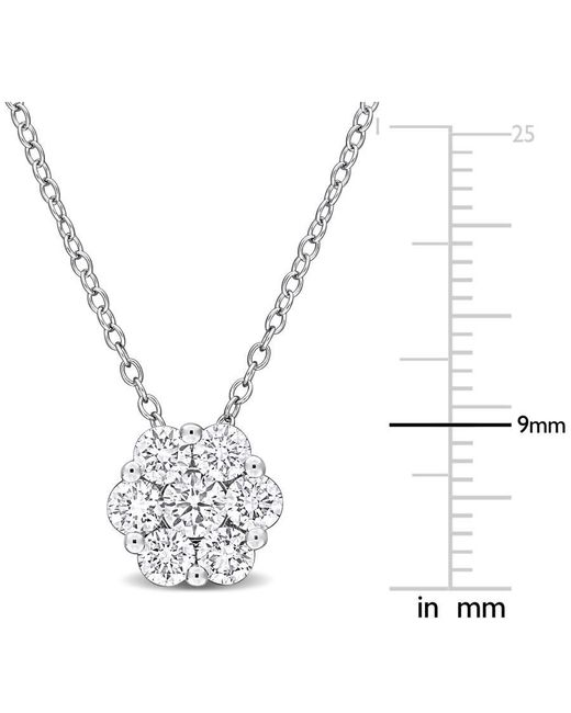 Created Forever Metallic 1Ct Tw Lab Grown Diamond Pendant With Chain