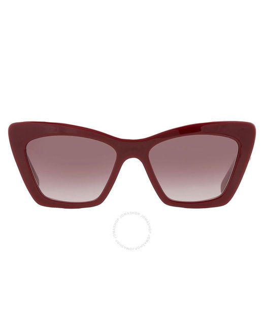 Ferragamo Red Gradient Cat Eye Sunglasses Sf1081se 603 55