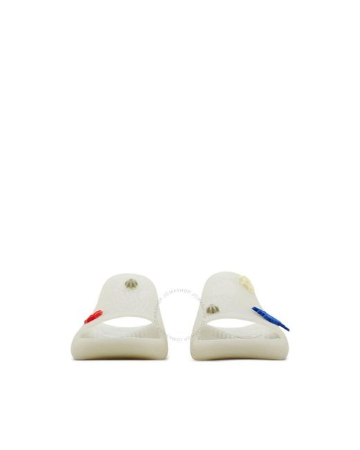 Burberry Multicolor Stingray Rubber Flat Slides, Brand Size 40 (Us