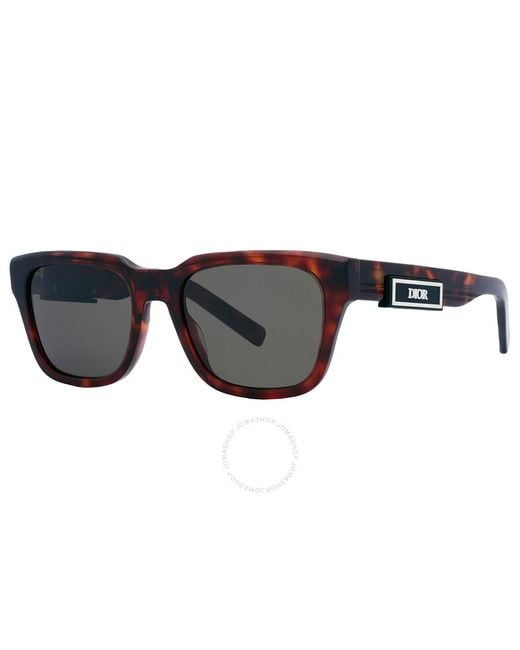 Dior Brown Green Square Sunglasses B23 S1i Dm40052i 52n 53 for men