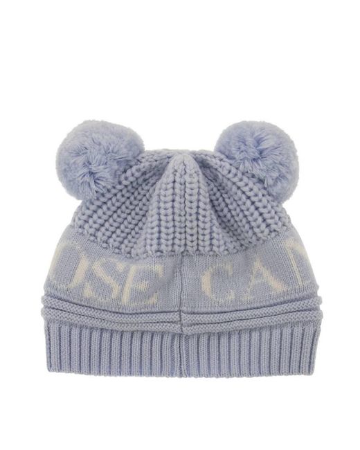 Canada Goose Blue Baby Double Pom Beanie for men