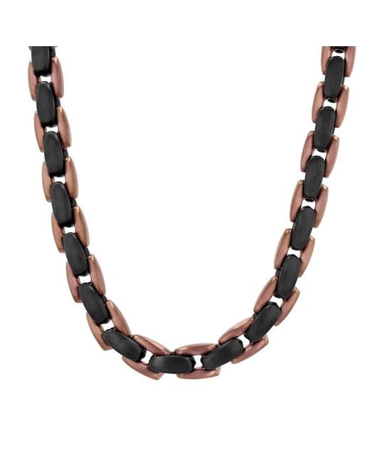 Robert Alton Metallic Stainless Steel With & Finish Oval Link Chain for men