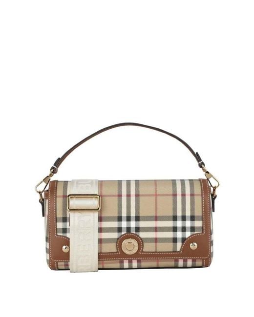 Burberry Metallic Top Handle Note Bag 'Briar'