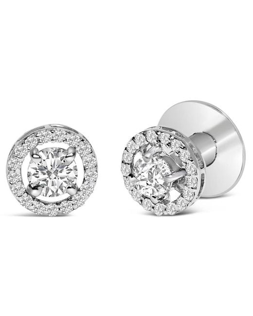 Haus of Brilliance Metallic 14K 1 3/4 Cttw Lab Grown Diamond Halo Cufflink for men