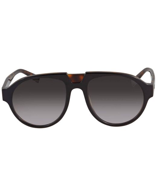 MCM Black Havana Pilot Sunglasses 692s 019 5420 for men