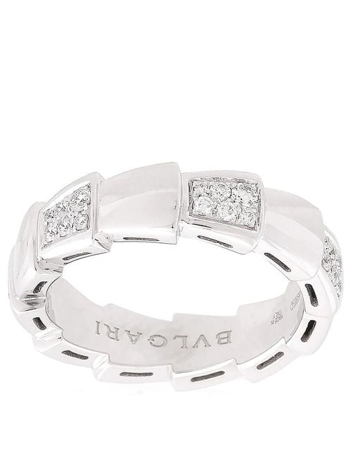 BVLGARI Metallic Serpenti 18K 0.43 Ct Diamond Ring