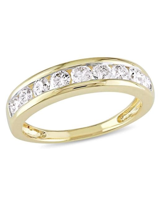 Amour Metallic 3/4 Ct Tw Channel Set Diamond Anniversary Band