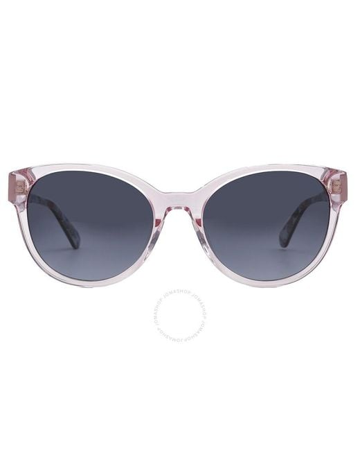 Kate Spade Blue Grey Shaded Oval Sunglasses Nathalie/g/s 035j/9o 55