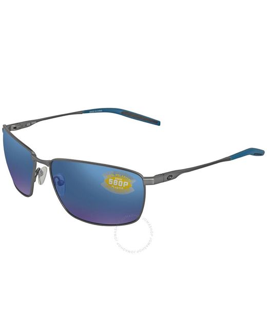 Costa Del Mar Cta Del Mar Turret Blue Mirror Polarized Polycarbonate Sunglasses for men