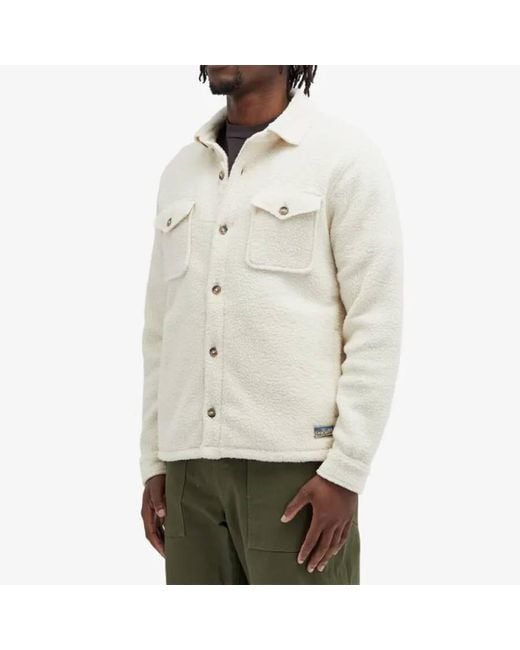 Polo Ralph Lauren White Fleece Overshirt for men