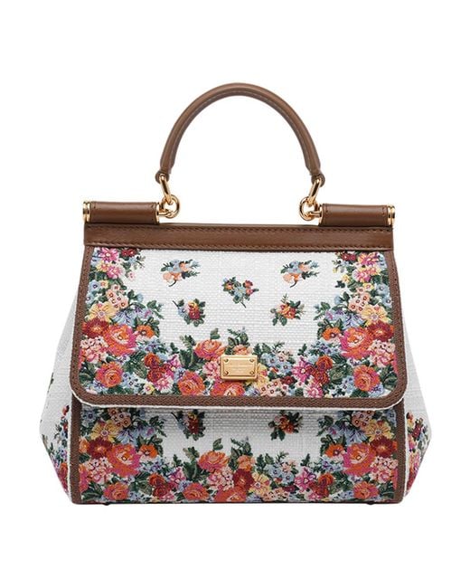 Dolce & Gabbana Dolce & Gabbana Medium Sicily Embroidered Handbag
