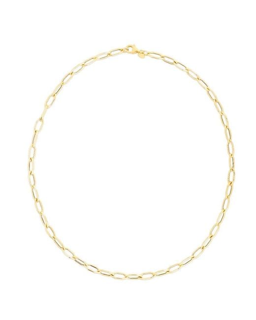 Tresorra Metallic 14K Hexagon Link Chain Necklace