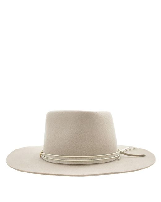 Van Palma Gray India Wool Felt Fedora Hat