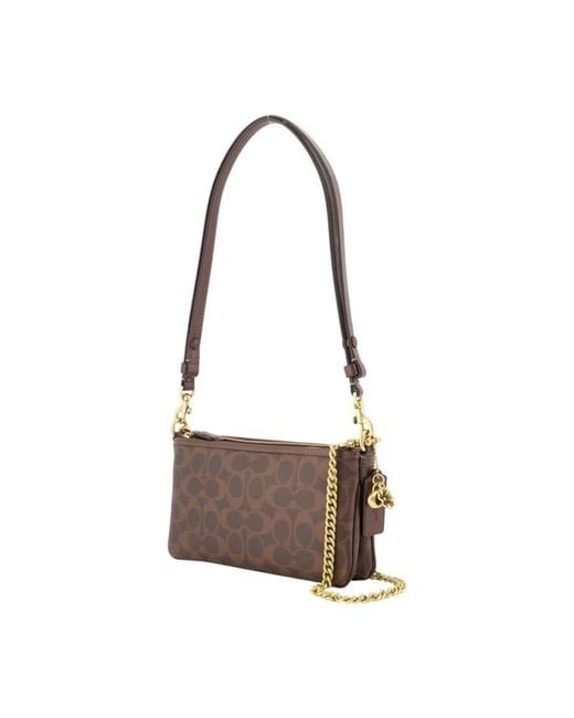 COACH Brown Audrey Shoulder Bag