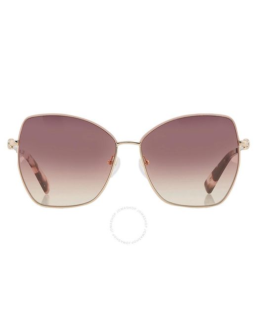 Longchamp Multicolor Brown Gradient Butterfly Sunglasses Lo156sl 774 60