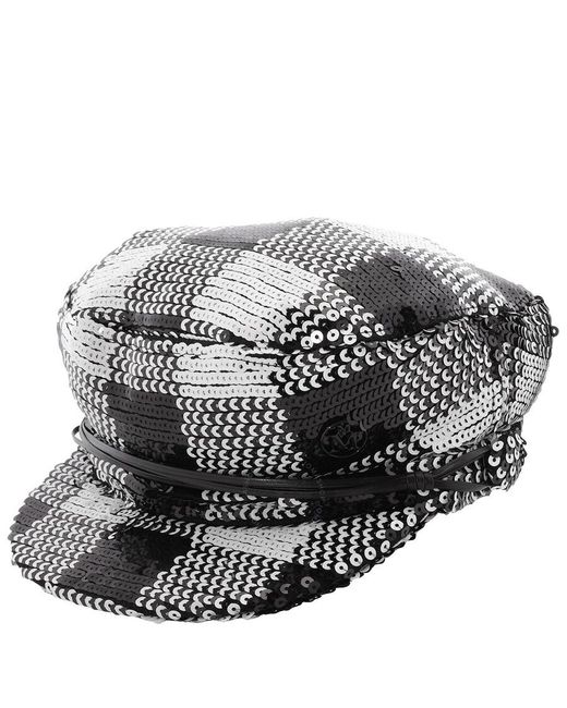 Maison Michel Multicolor New Abby Damier Sequin Hat