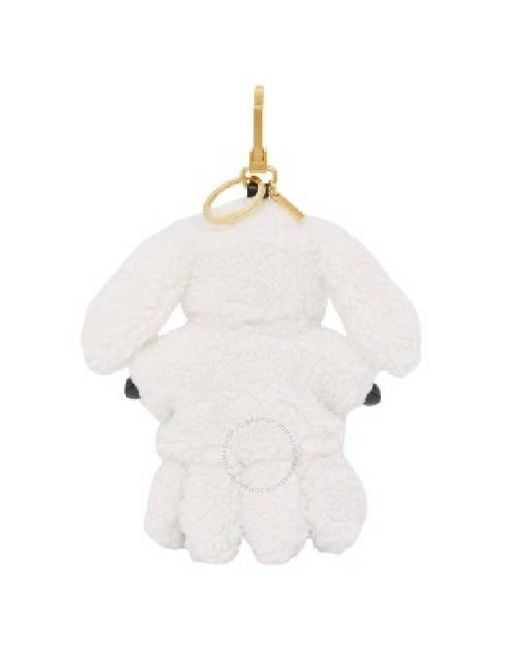 Burberry White Thomas Rabbit Bear Charm