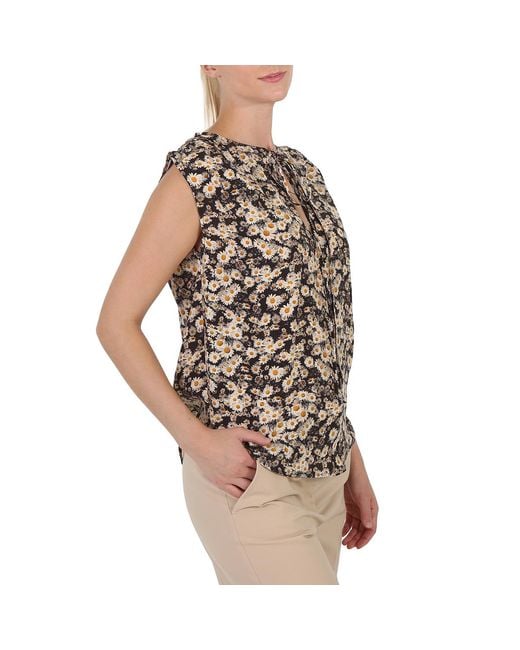 Stella McCartney Multicolor Printed Silk Top, Brand Size 36 (Us