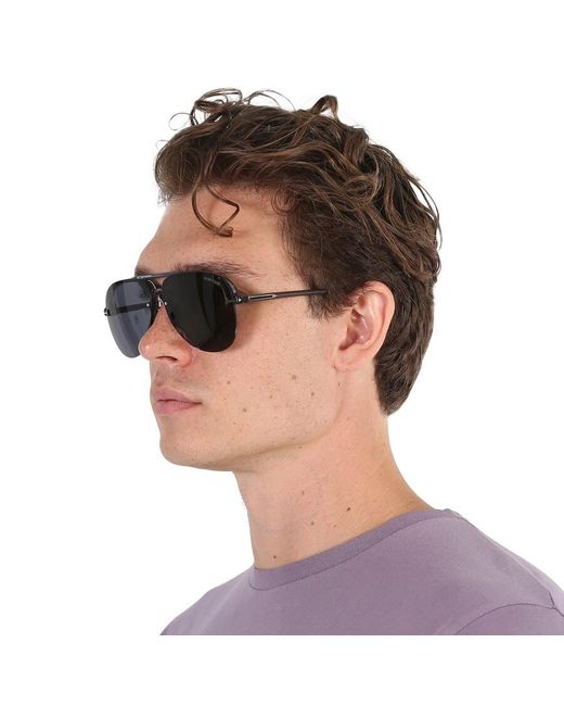 Tom Ford Gray Terry Smoke Pilot Sunglasses Ft1004 20a 62 for men