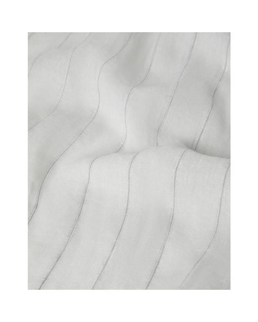 Brunello Cucinelli White Scarf Mscdagl28_Cp222 Nwt, One Size