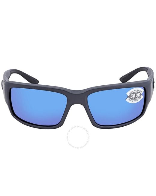 Costa Del Mar Fantail Blue Mirror Polarized Glass Sunglasses Tf 98 Obmglp 59 for men