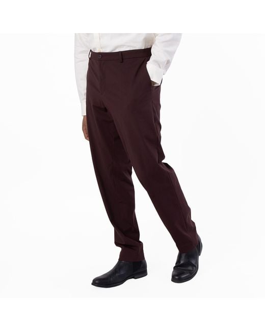 Boss Purple Genius Slim-Fit Trousers, Brand Size 54 (Waist for men