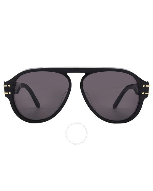 Dior Gray Smoke Pilot Sunglasses Signature A1u Cd40047u 58