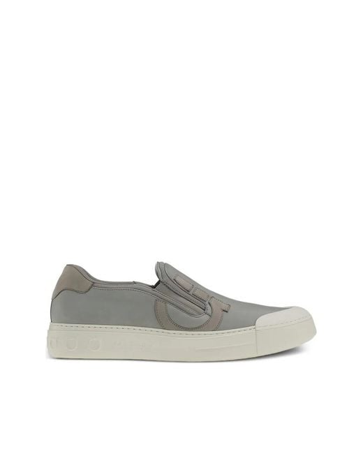 Ferragamo Gray Loafers, Us for men