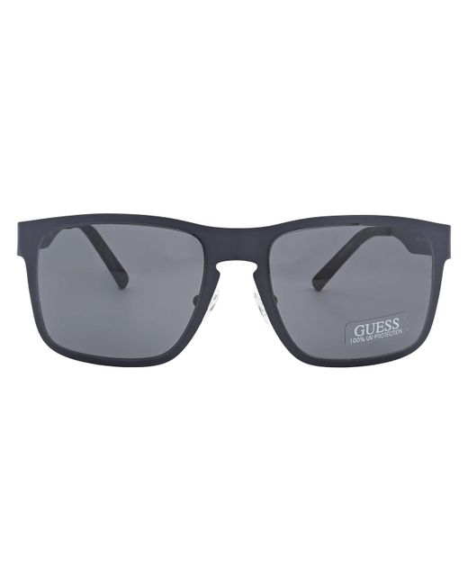 Guess Factory Gray Grey Rectangular Sunglasses Gf0197 91a 55 for men