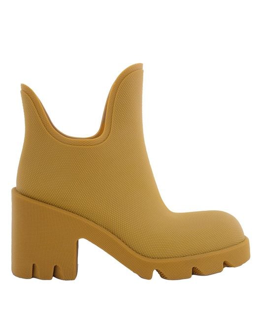 Burberry Yellow Marsh Ankle Rubber Boots