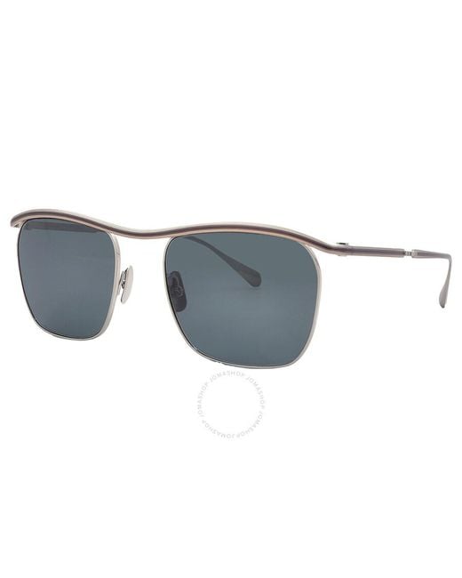 Mr. Leight Gray Owsley S G15 Irregular Sunglasses Ml4027 Plt/g15glss 53