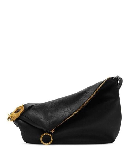 Burberry Black Ladies Large Knight Bag