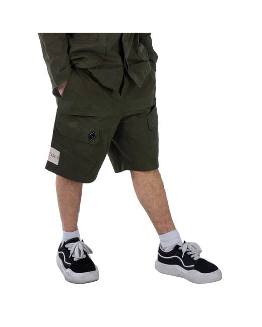 A_COLD_WALL* Green Ando Cotton Cargo Shorts for men