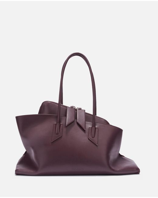 The Attico Purple Top Handle 'La Passeggiata Medium' Bag