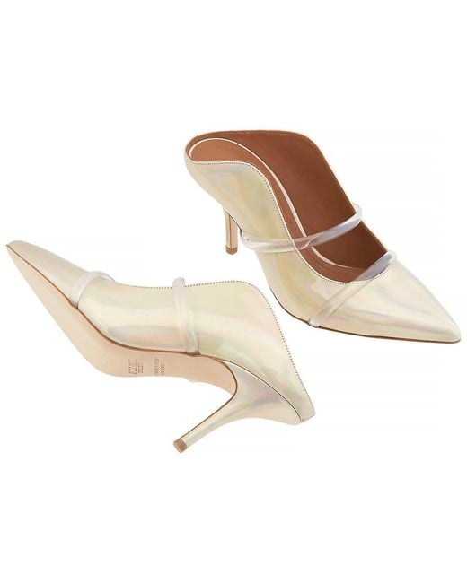 Malone Souliers White Maureen 70 Heeled Mules