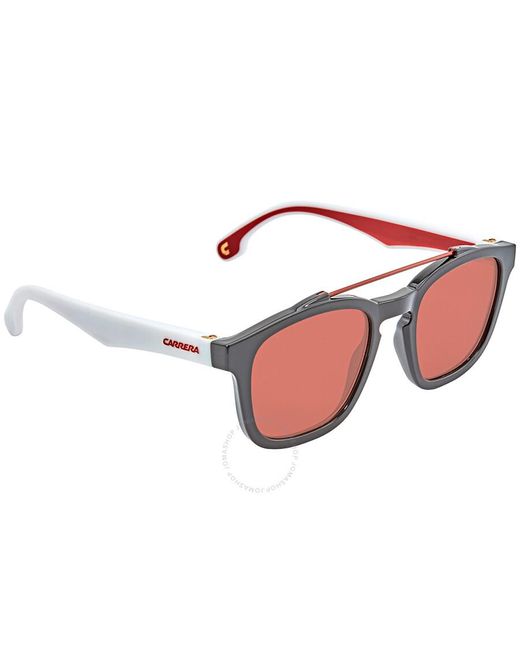 Carrera Pink Burgundy Square Sunglasses 1011/s 0807/4s 52