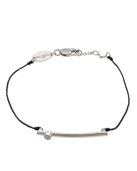 RedLine Metallic Tube String Bracelet With 0.05Ct Diamond
