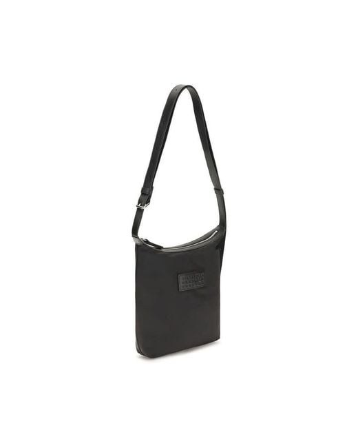 MM6 by Maison Margiela Black Numeric Vertical Shoulder Bag for men